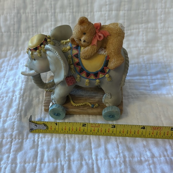 Vintage 1995 Cherished Teddies Collectible bear figurine- #103977 — “Elephant” - Picture 6 of 9